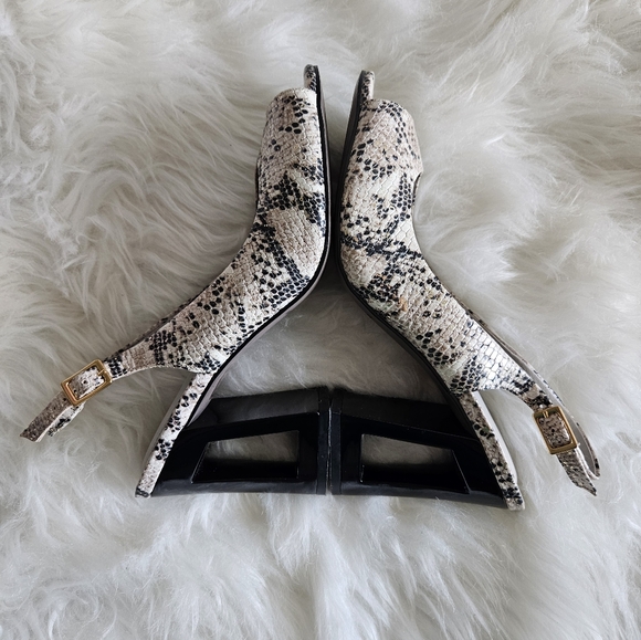 Vintage Snake Skin See Thru High Heels SZ 8 - Picture 4 of 7